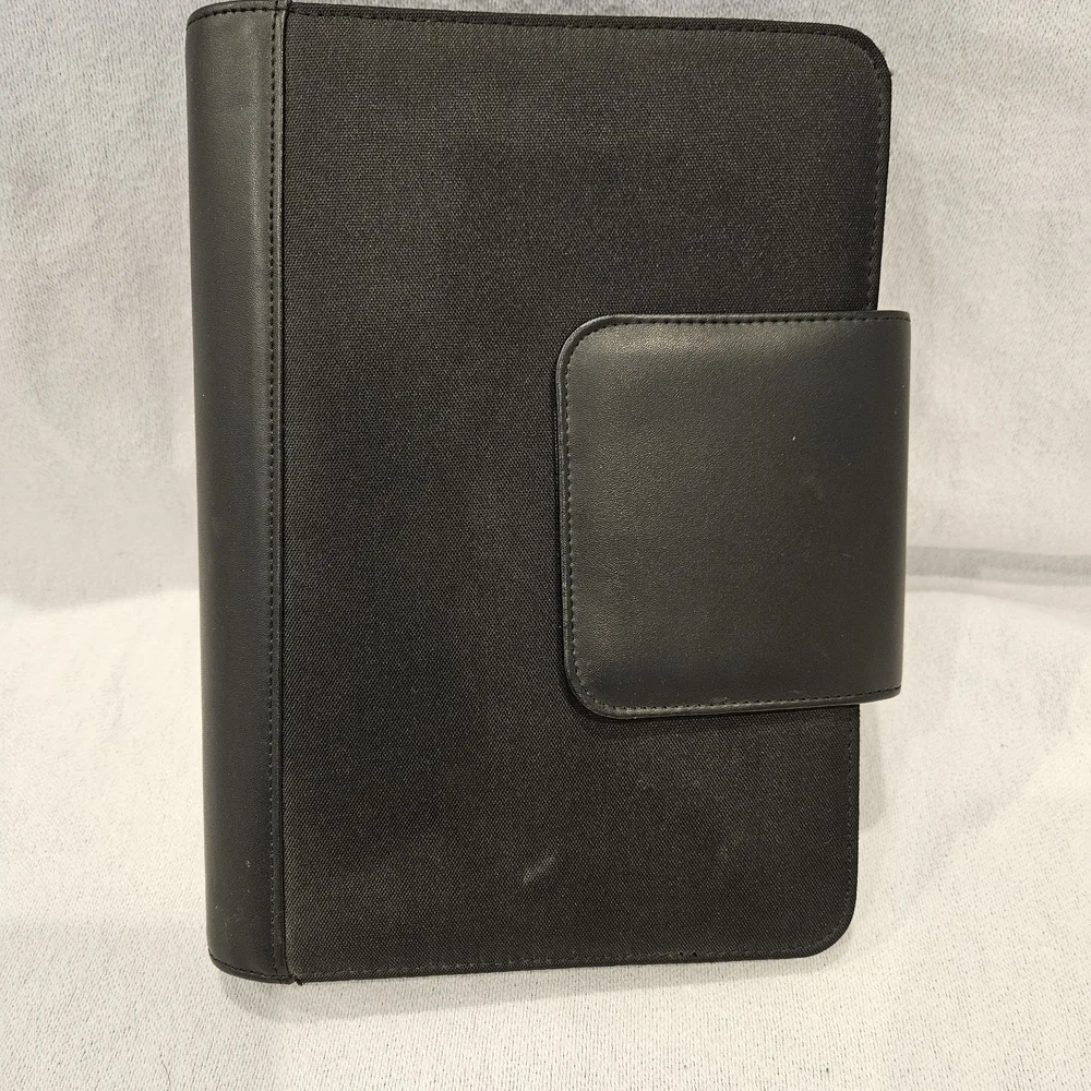 Franklin Covey Black Leather Organizer
